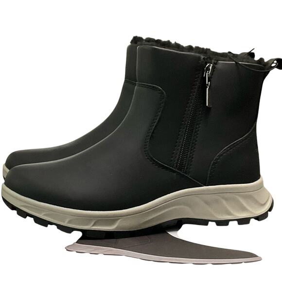 Khombu Women's Boot Sneakers Black Size 7 NIB - Picture 2 of 7